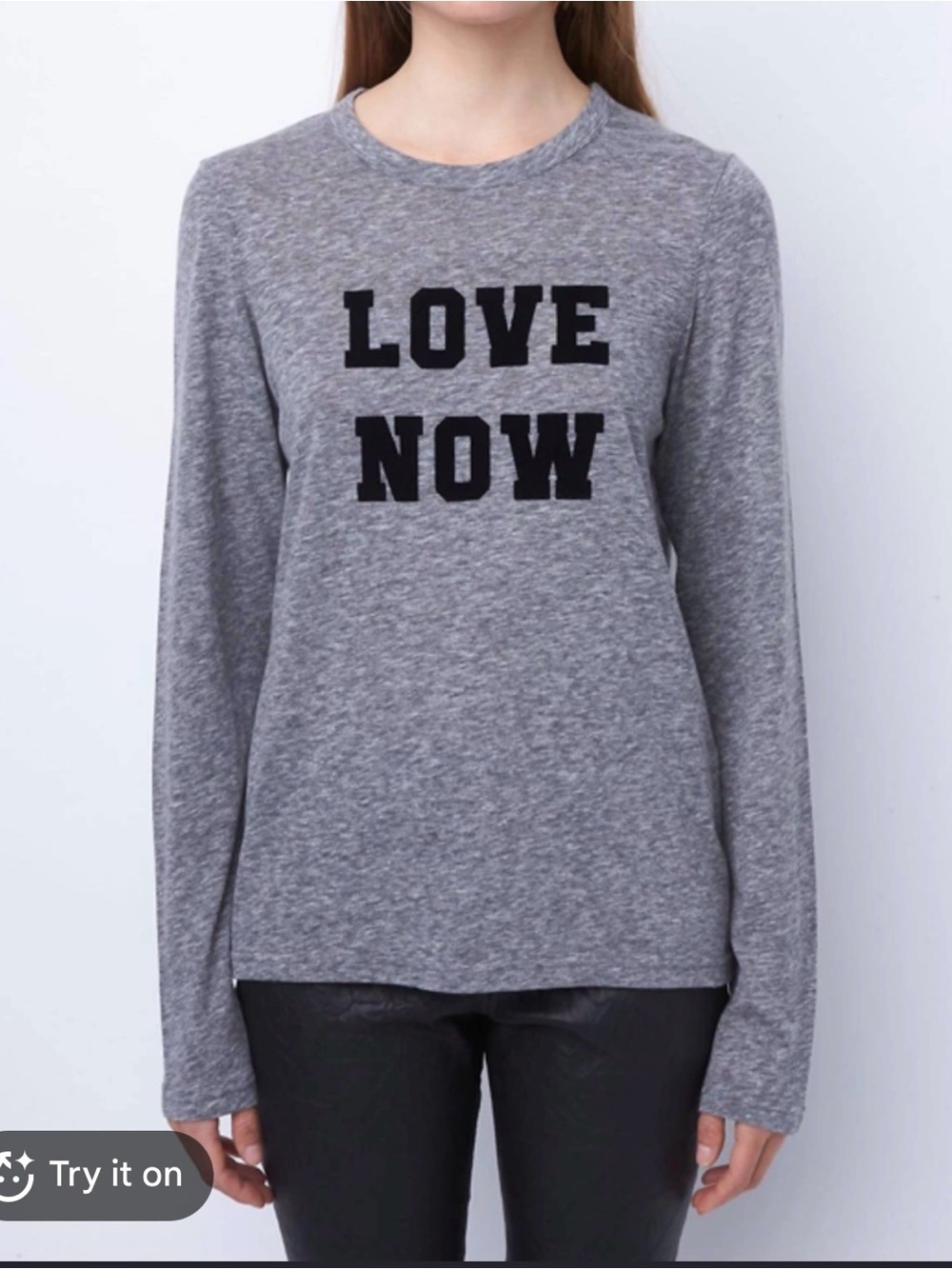 Zadig & Voltaire Love Now tshirt in grey